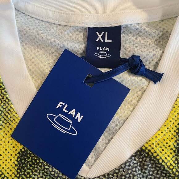 Flan Labs Cellar Soccer Jersey Mens XL Green Geo  Long Sleeve Blokecore NEW - Picture 4 of 8